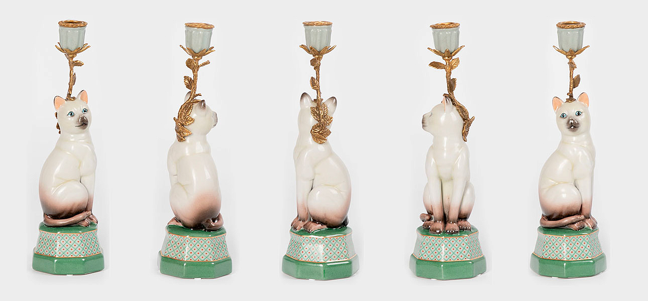 Подсвечник фигурка Кошка Candlestick cat Подсвечник фигурка Кошка Candlestick cat - Loft-Concept в Липецке