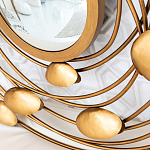 Зеркало в круглой раме украшенной раковинами с жемчугом Pearl in the Gleam варинант исполнения - 3 | Loft Concept в Липецке