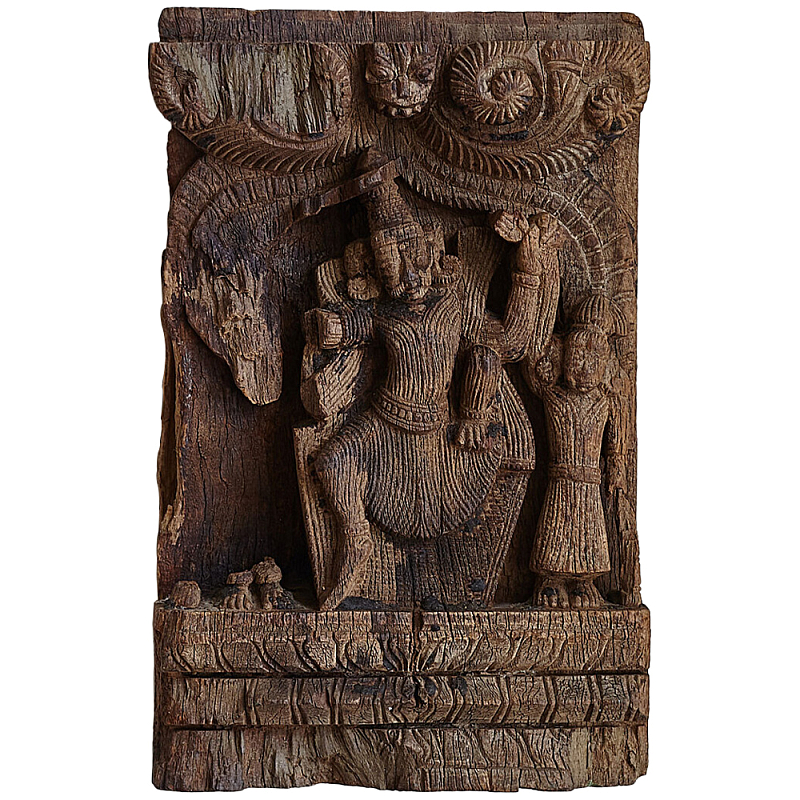 Антикварные объёмные панно из тика Antique Indian Panels Коричневый Антикварные объёмные панно из тика Antique Indian Panels Коричневый в Липецке | Loft Concept