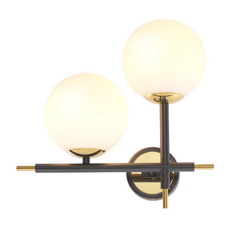 Бра Eichholtz Wall Lamp Senso Left Золотой Белый Черный Бра Eichholtz Wall Lamp Senso Left Золотой Белый Черный в Липецке | Loft Concept