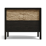 Тумба 2 ящика с подсветкой на рельефном фасаде Warm Industrial варинант исполнения - 1 | Loft Concept в Липецке