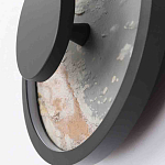 Бра круглое светодиодное с черной рамкой Stone Circle варинант исполнения - 3 | Loft Concept в Липецке