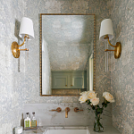 Зеркало прямоугольное в фактурной золотой раме Reflective Fabric варинант исполнения - 2 | Loft Concept в Липецке