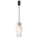 Подвесной светильник со стеклянным рифленым плафоном цилиндрической формы Eliara 13 варинант исполнения - 6 | Loft Concept в Липецке