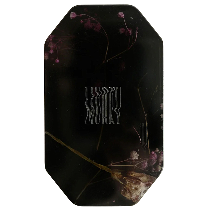 Шкатулка из эпоксидной смолы с цветами черная Epoxy Resin Pink Flowers Box Black Черный в Липецке | Loft Concept 