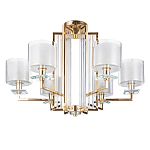 Люстра с 6-ю цилиндрическими плафонами из стекла Laurent варинант исполнения - 1 | Loft Concept в Липецке