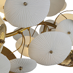 Люстра с белыми и золотистыми цветами G9 Dahlia Flowers Lamp варинант исполнения - 5 | Loft Concept в Липецке