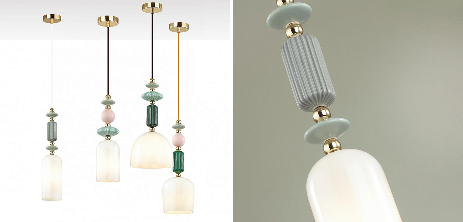 Подвесной светильник Iris hanging lamp gray Подвесной светильник Iris hanging lamp gray - Loft-Concept в Липецке