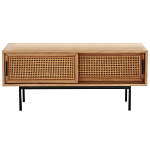 ТВ-тумба из дуба и плетеного ротанга Wicker Chasey TV Stand варинант исполнения - 1 | Loft Concept в Липецке