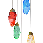 Потолочный светильник с пятью цветными плафонами Soar Colorful Lamp варинант исполнения - 4 | Loft Concept в Липецке