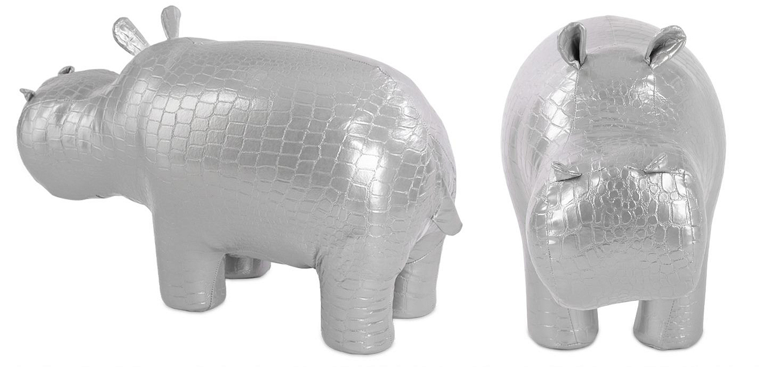 Пуф Бегемот Poof Hippo silver Пуф Бегемот Poof Hippo silver - Loft-Concept в Липецке