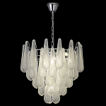 Люстра с подвесками из рифленного стекла в форме капель Textured Glass Chandelier варинант исполнения - 13 | Loft Concept в Липецке