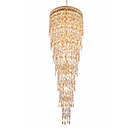 Люстра многоярусная каскадная с хрустальными подвесками Roul Crystal Light варинант исполнения - 5 | Loft Concept в Липецке