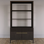 Стеллаж Primo с ящиками Темный орех варинант исполнения - 1 | Loft Concept в Липецке