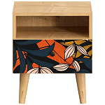 Прикроватная тумба с изображением на ящике Elise Nightstand варинант исполнения - 9 | Loft Concept в Липецке