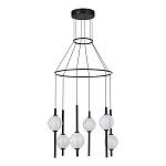 Люстра светодиодная с 6-ю сферическими стеклянными плафонами Splatter варинант исполнения - 3 | Loft Concept в Липецке