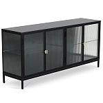 Сервант четырехдверный с рифленым стеклом The Keeper варинант исполнения - 1 | Loft Concept в Липецке