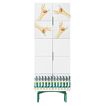 Тумба белая с рисунком Tall Forest Ok White варинант исполнения - 1 | Loft Concept в Липецке