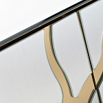 Консоль с ящиками зеркальная с золотым декором Gold Painted Mirror Console варинант исполнения - 3 | Loft Concept в Липецке