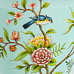 Настольная лампа голубая с изображением птиц Slip Away варинант исполнения - 6 | Loft Concept в Липецке