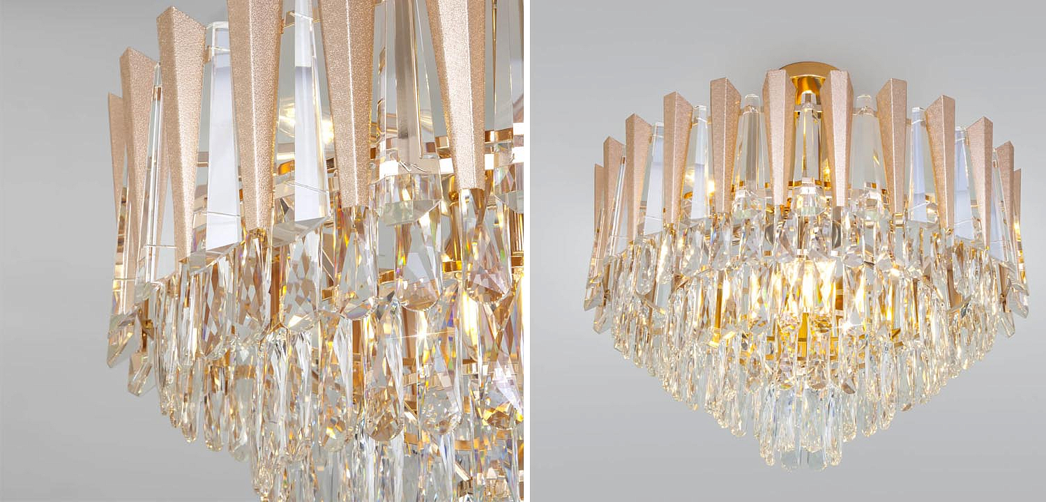 Потолочная люстра Crystal Edge Chandelier Потолочная люстра Crystal Edge Chandelier - Loft-Concept в Липецке
