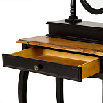 Трельяж черный из массива березы с зеркалом и ящиком Vintage варинант исполнения - 2 | Loft Concept в Липецке