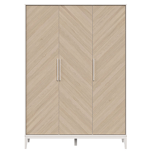 Шкаф трехстворчатый с фасадом из шпона дуба Fjord