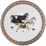 Чайный сервиз из фарфора с изображением лошадей на 6 персон 15 предметов Porcelain Horse Set  варинант исполнения - 6 | Loft Concept в Липецке