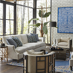 Приставной стол с металлическим золотым  основанием и чёрной столешницей Paradigm варинант исполнения - 2 | Loft Concept в Липецке