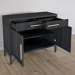 Буфет Primo с двумя ящиками и двумя фасадами Черный дуб варинант исполнения - 4 | Loft Concept в Липецке