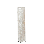 Торшер из перламутра на металлическом каркасе Indonesian Cylinder варинант исполнения - 4 | Loft Concept в Липецке