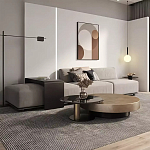 Комплект их 2-х круглых дизайнерских журнальных столов Difelap варинант исполнения - 2 | Loft Concept в Липецке