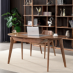 Стол рабочий округлой формы с ящиком  Working Moonnut Table варинант исполнения - 1 | Loft Concept в Липецке