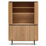 Буфет высокий из дерева манго и металла с открытыми полками и 2-мя дверцами Toinette варинант исполнения - 3 | Loft Concept в Липецке