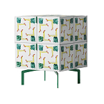 Тумба  с рисунком ShortT Pina Colada Green варинант исполнения - 3 | Loft Concept в Липецке