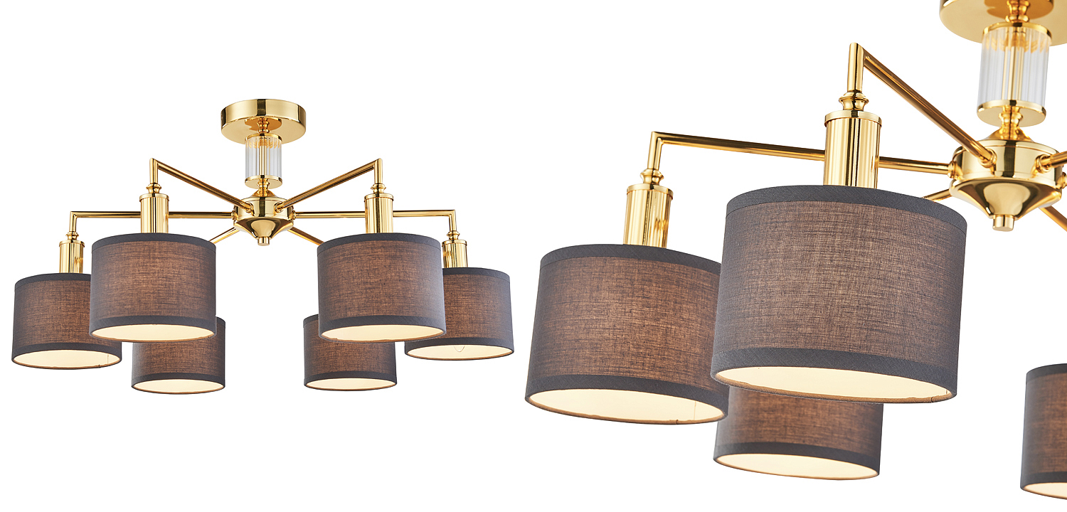 Люстра Laurent Chandelier grey 65 Люстра Laurent Chandelier grey 65 - Loft-Concept в Липецке
