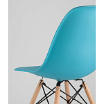 Пластиковый стул на ножках из массива бука Eames Torquoise варинант исполнения - 3 | Loft Concept в Липецке