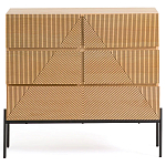 Комод с геометрическим рисунком на ящиках Anders Light Wood варинант исполнения - 2 | Loft Concept в Липецке