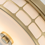 Потолочный светильник для ванных комнат цвета латунь в виде металлической клетки с геометрическими узорами Quoizel варинант исполнения - 4 | Loft Concept в Липецке