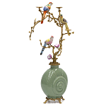 Фарфоровый подсвечник с бронзовым декором Eden Garden варинант исполнения - 2 | Loft Concept в Липецке