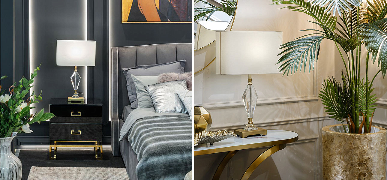 Настольная лампа Glass Diamond Decor Настольная лампа Glass Diamond Decor - Loft-Concept в Липецке