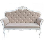 Диван в стиле прованс Montmartre Provence Sofa Beige White варинант исполнения - 1 | Loft Concept в Липецке
