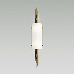 Бра с цилиндрическим белым плафоном на бронзовом основании с вертикальным декором из металлических трубок Sohne варинант исполнения - 2 | Loft Concept в Липецке