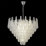 Люстра с подвесками из рифленного стекла в форме капель Textured Glass Chandelier варинант исполнения - 5 | Loft Concept в Липецке