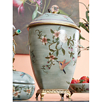 Ваза с крышкой и цветочным узором Genuine Chinese Classics варинант исполнения - 5 | Loft Concept в Липецке