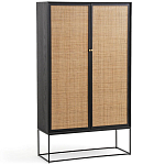 Шкаф с 2-мя дверцами из ротанга ручной работы Fuse Wicker Furniture варинант исполнения - 1 | Loft Concept в Липецке