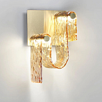 Бра волнистой формы из фактурного стекла Wave варинант исполнения - 6 | Loft Concept в Липецке