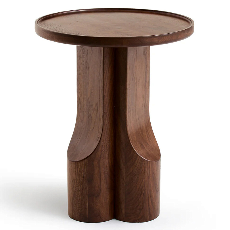 Приставной столик из массива дерева Walnut Triple Орех Приставной столик из массива дерева Walnut Triple Орех в Липецке | Loft Concept