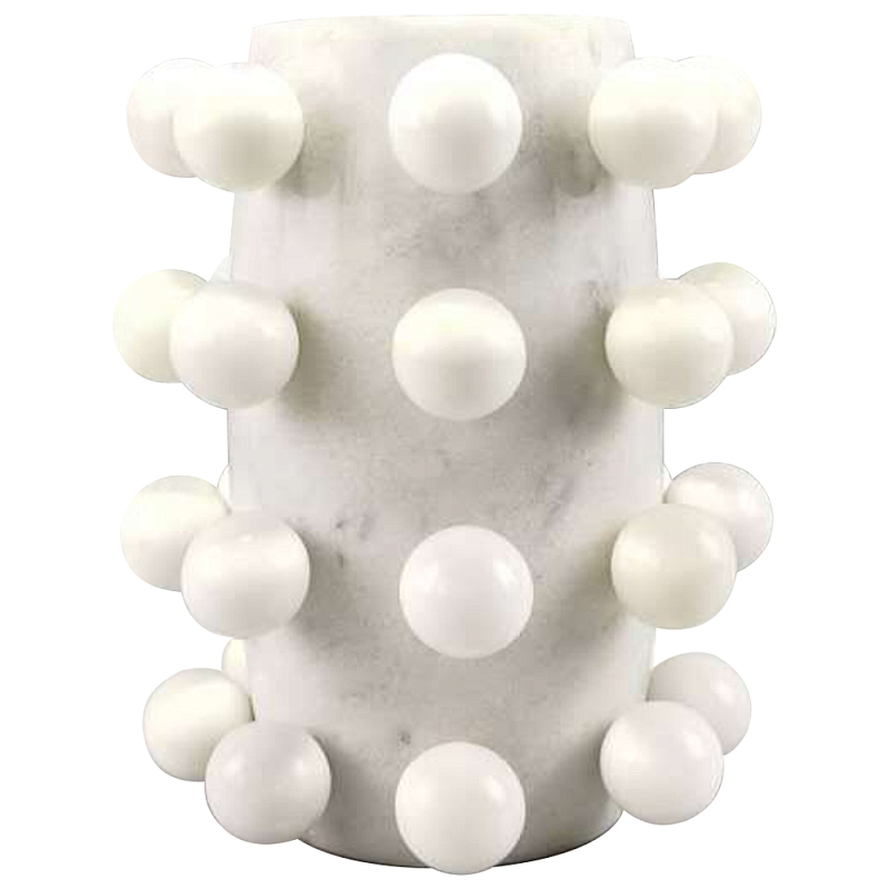 Ваза Molecule Vase White Marble Spheres Белый Мрамор Bianco в Липецке | Loft Concept 