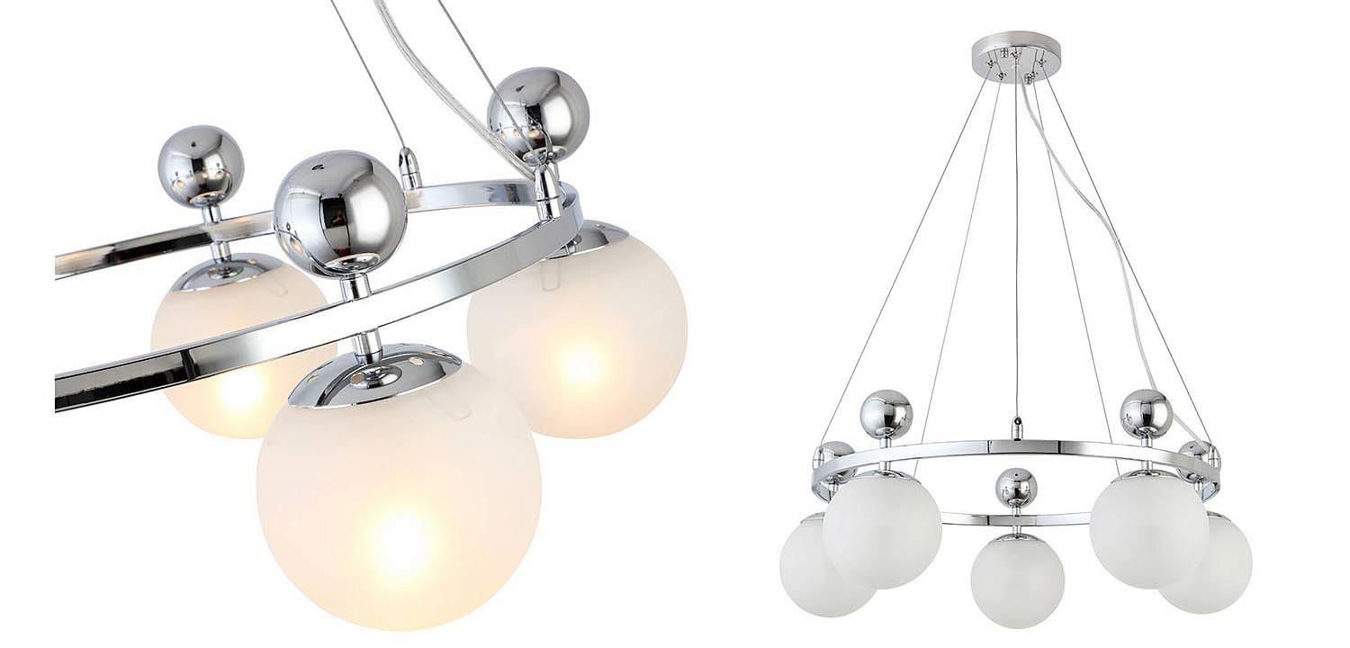 Люстра Demian Chrome Chandelier Люстра Demian Chrome Chandelier - Loft-Concept в Липецке